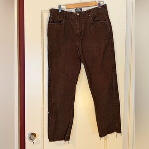 Quiksilver Waterman Collection Men's Dark Brown Corduroy Pants
